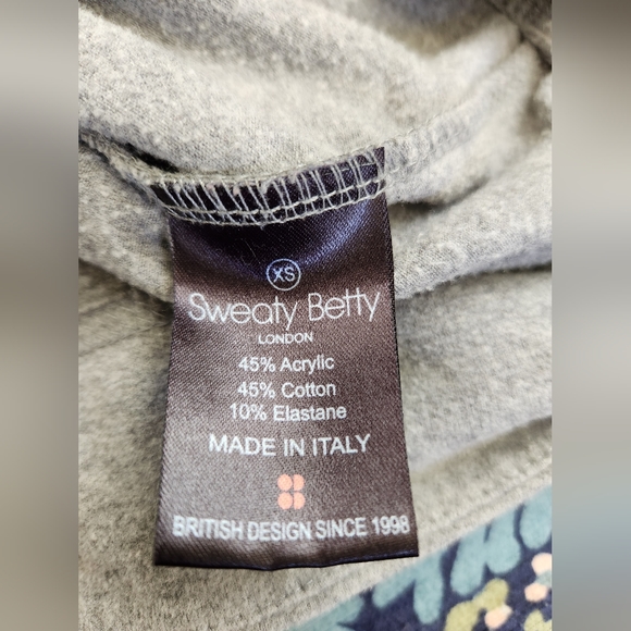 *Sweaty Betty ❤️ Escape Luxe Cropped Gray Hoody, Rose Gold Details XS - Picture 10 of 12